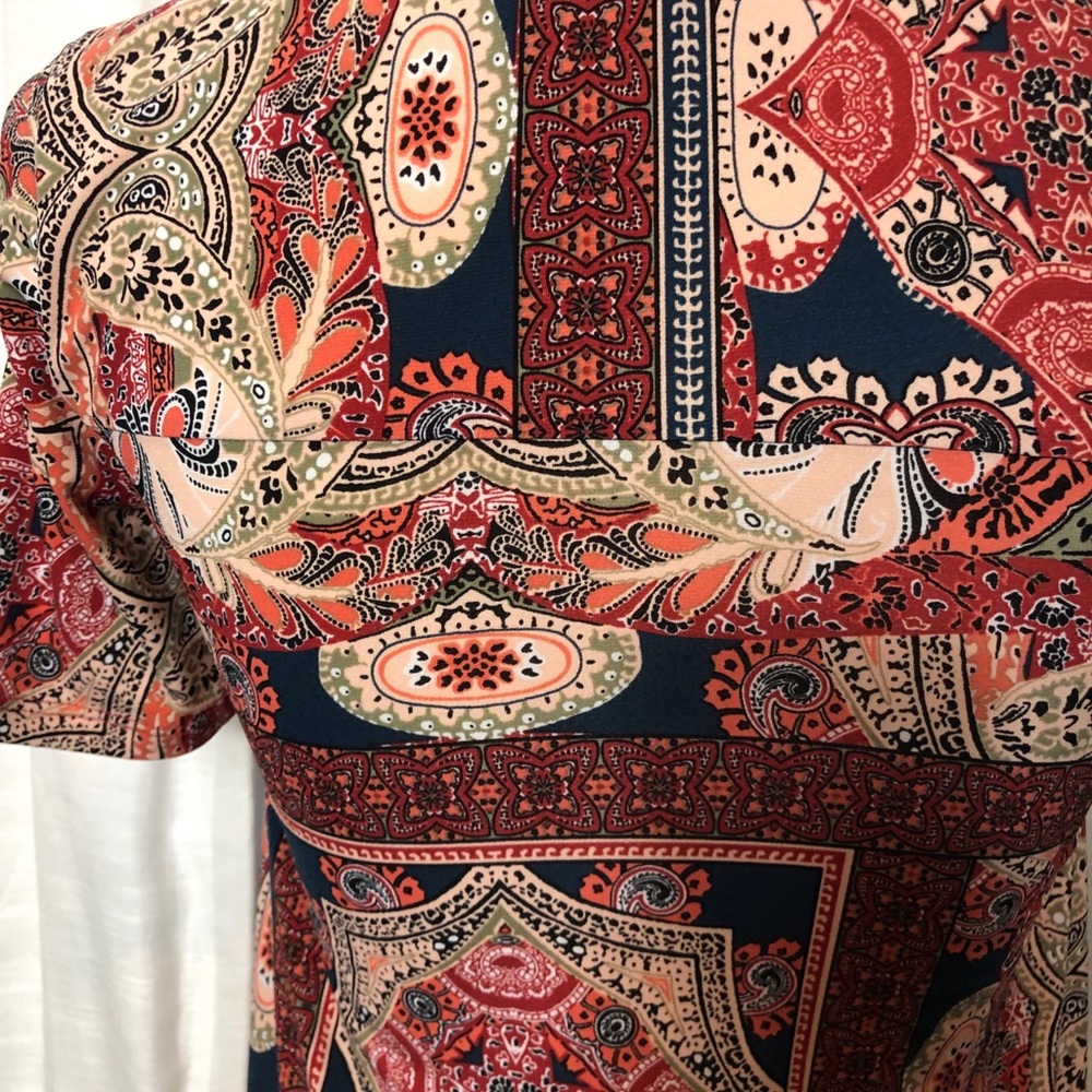 Bcbgeneration Patchwork Swing Dress Size Small - image 5